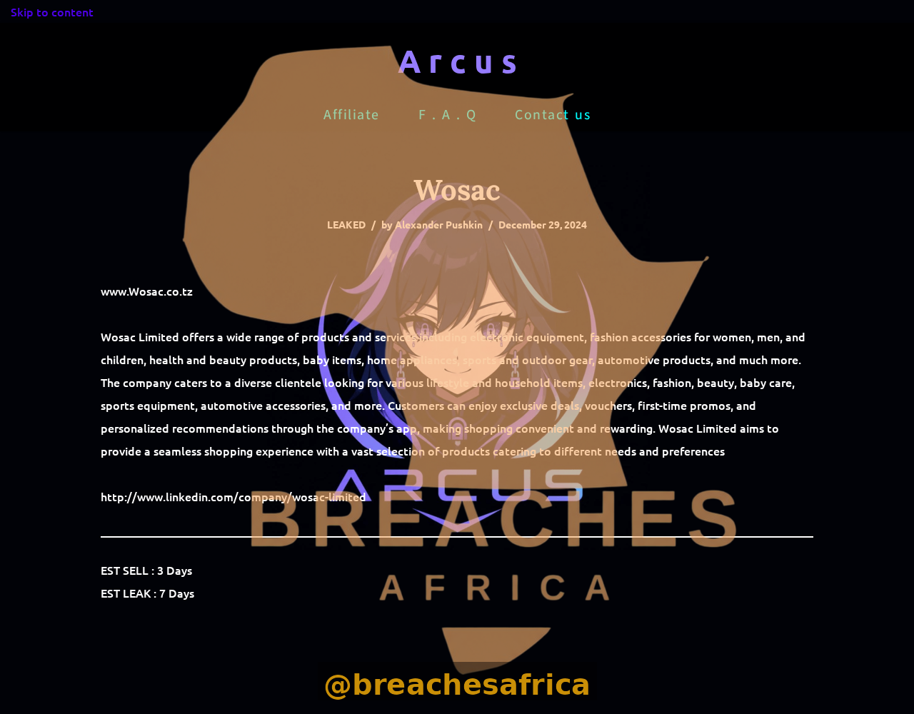 Wosac Limited leak listing