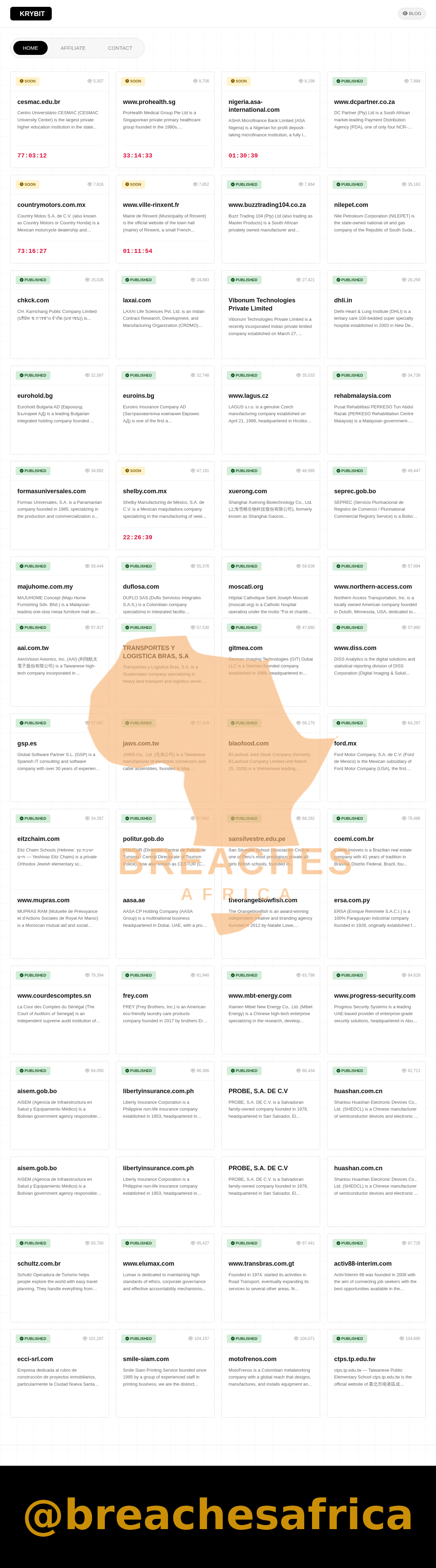 Bomu Hospital leak listing